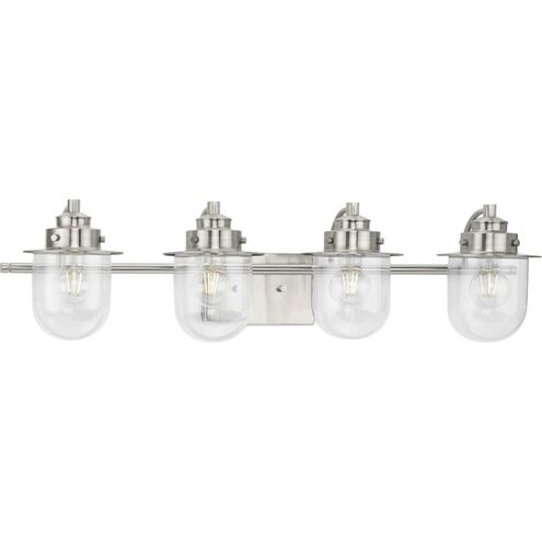 Northlake 4 Light 32.5 inch Brushed Nickel Bath Light Wall Light