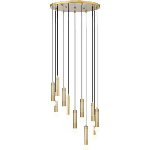 Stari 11 Light 24 inch Modern Gold Chandelier Ceiling Light