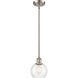 Ballston Athens 1 Light 6 inch Brushed Satin Nickel Mini Pendant Ceiling Light in Clear Glass