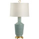 MarketPlace 32 inch 100 watt Sea Mist Glaze Table Lamp Portable Light