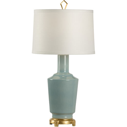MarketPlace 32 inch 100 watt Sea Mist Glaze Table Lamp Portable Light