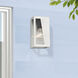 Forsyth 1 Light 8.5 inch Brushed Nickel with Black Finish Accents Outdoor Wall Lantern, Small