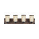 Dunning 4 Light 26.25 inch Stardust Bath Vanity Wall Sconce Wall Light