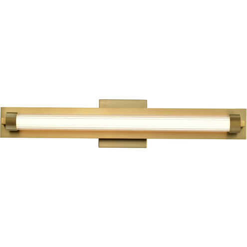 Larissa LED 23.25 inch Vintage Brass Vanity Wall Light
