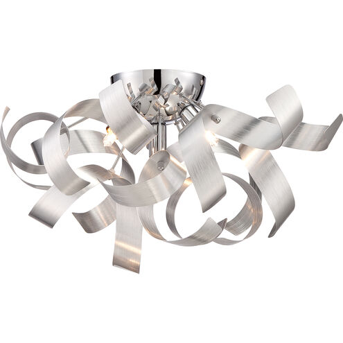 Ribbons 4 Light 17 inch Millenia Flush Mount Ceiling Light