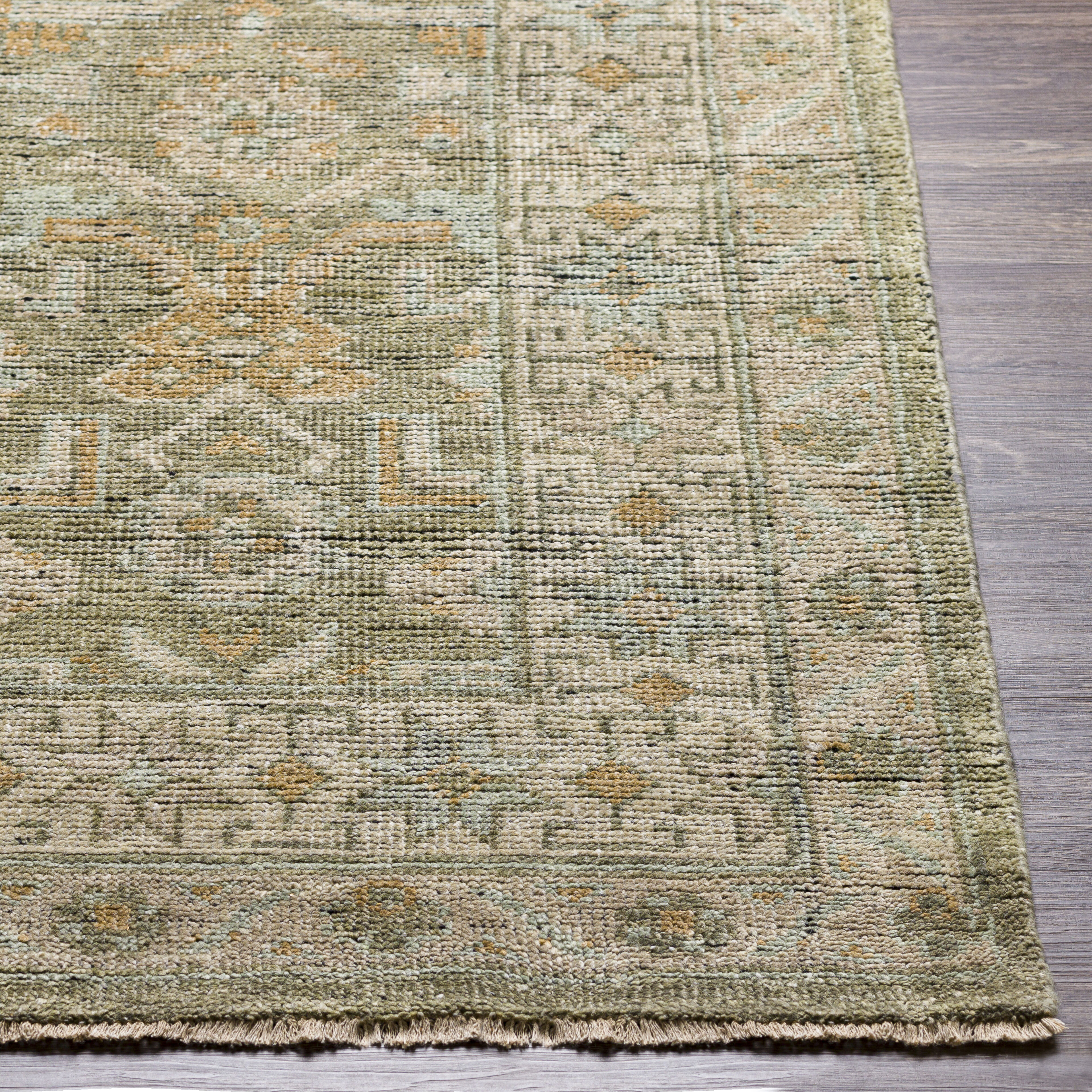 Reign 108 X 72 inch Sage Rug in 6 X 9, Rectangle