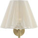 Rosa 1 Light 12.5 inch Noble Brass Wall Sconce Wall Light