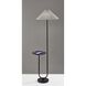 Uma 63 inch 100 watt Black Shelf Floor Lamp Portable Light