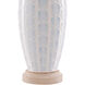 Saraband 32 inch 150 watt Sky Blue/Cream Table Lamp Portable Light