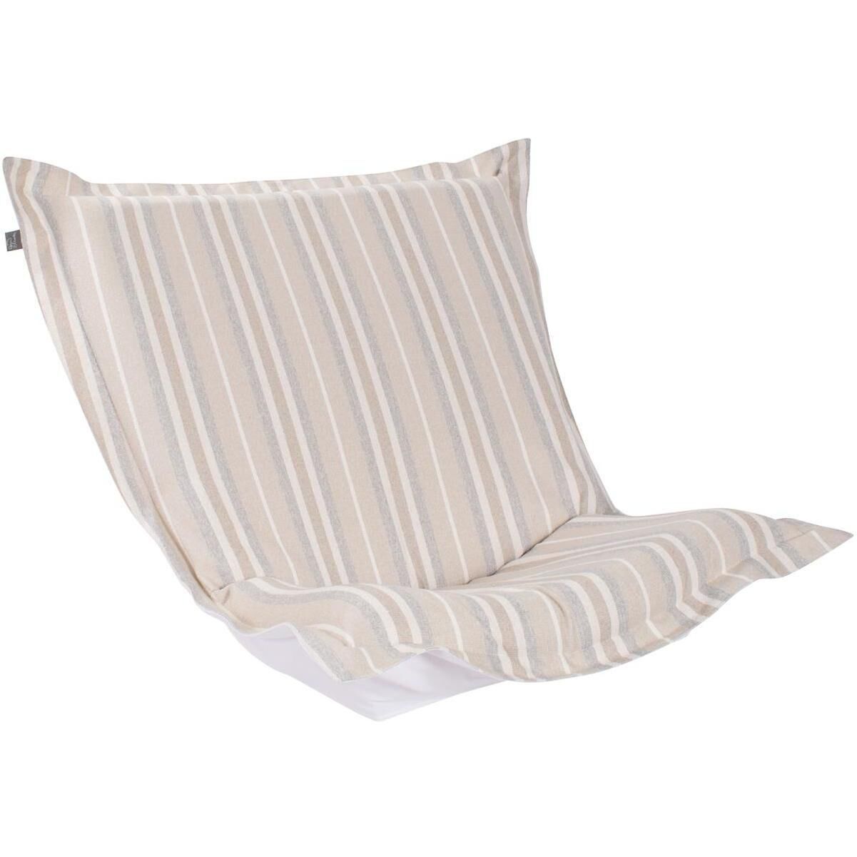 Dune Sand Outdoor Puff Chair Cover & Cushion