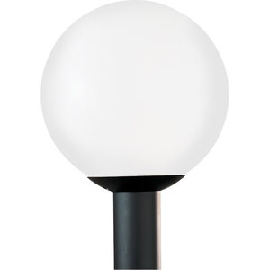 Outdoor Globe 1 Light 15 inch White Plastic Outdoor Post Lantern, Large