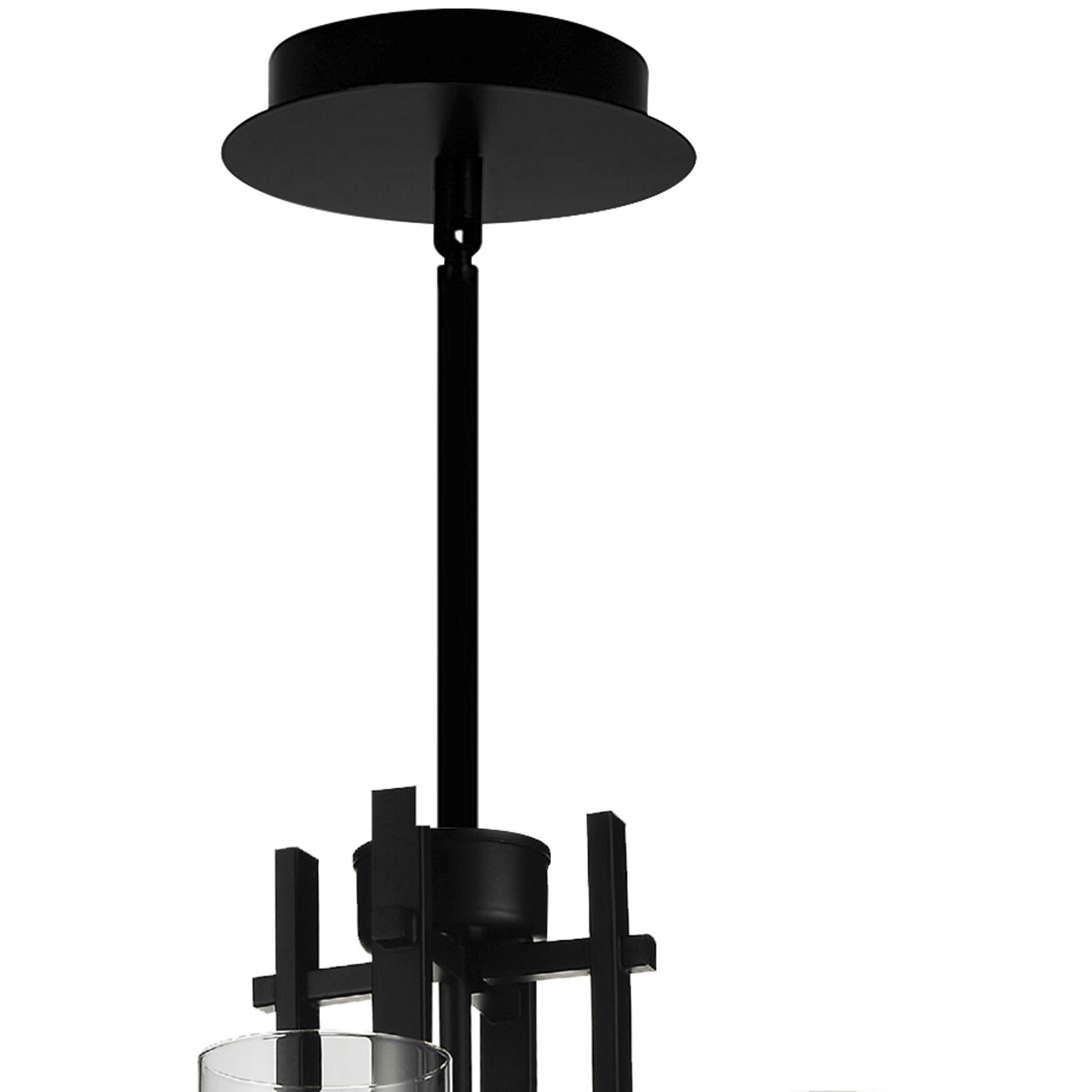 Sierra 4 Light 14 inch Black Up Mini Pendant Ceiling Light
