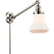 Bellmont 35 inch 3.50 watt Polished Nickel Swing Arm Wall Light, Franklin Restoration