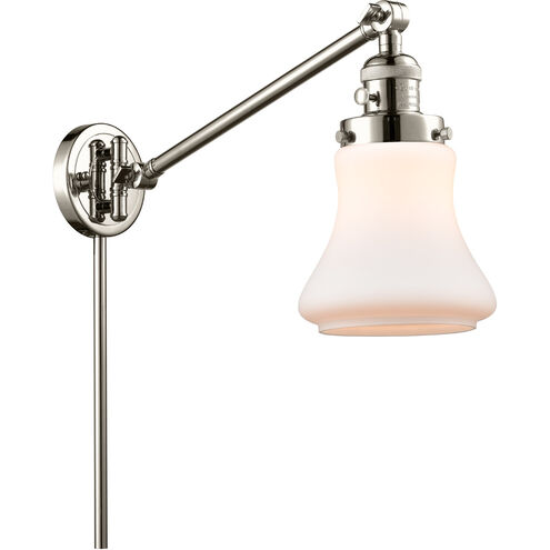 Bellmont 35 inch 3.50 watt Polished Nickel Swing Arm Wall Light, Franklin Restoration