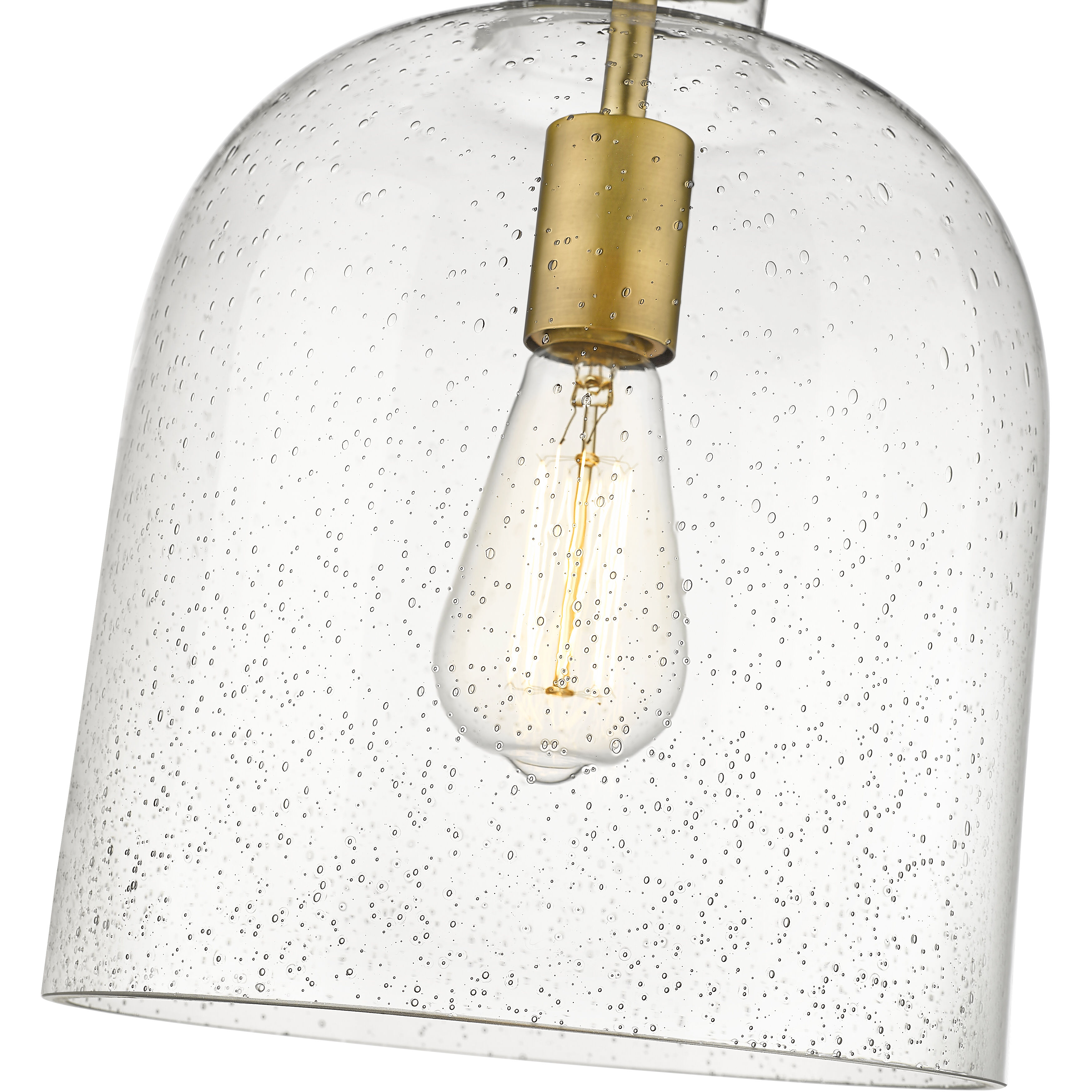 Pearson 1 Light 9.5 inch Rubbed Brass Pendant Ceiling Light