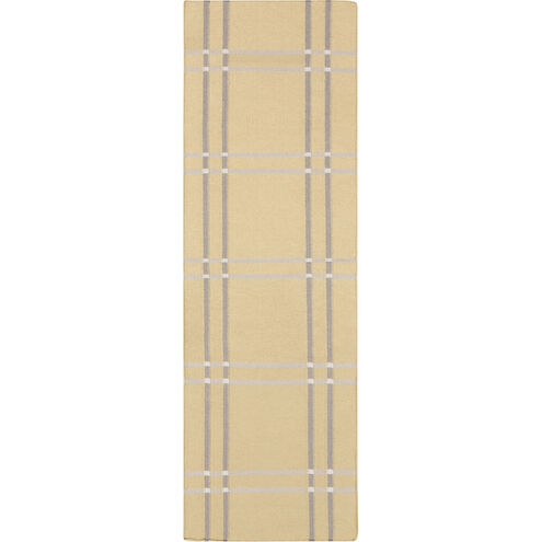Sheffield Market 96 X 30 inch Wheat, Medium Gray, Light Gray Rug