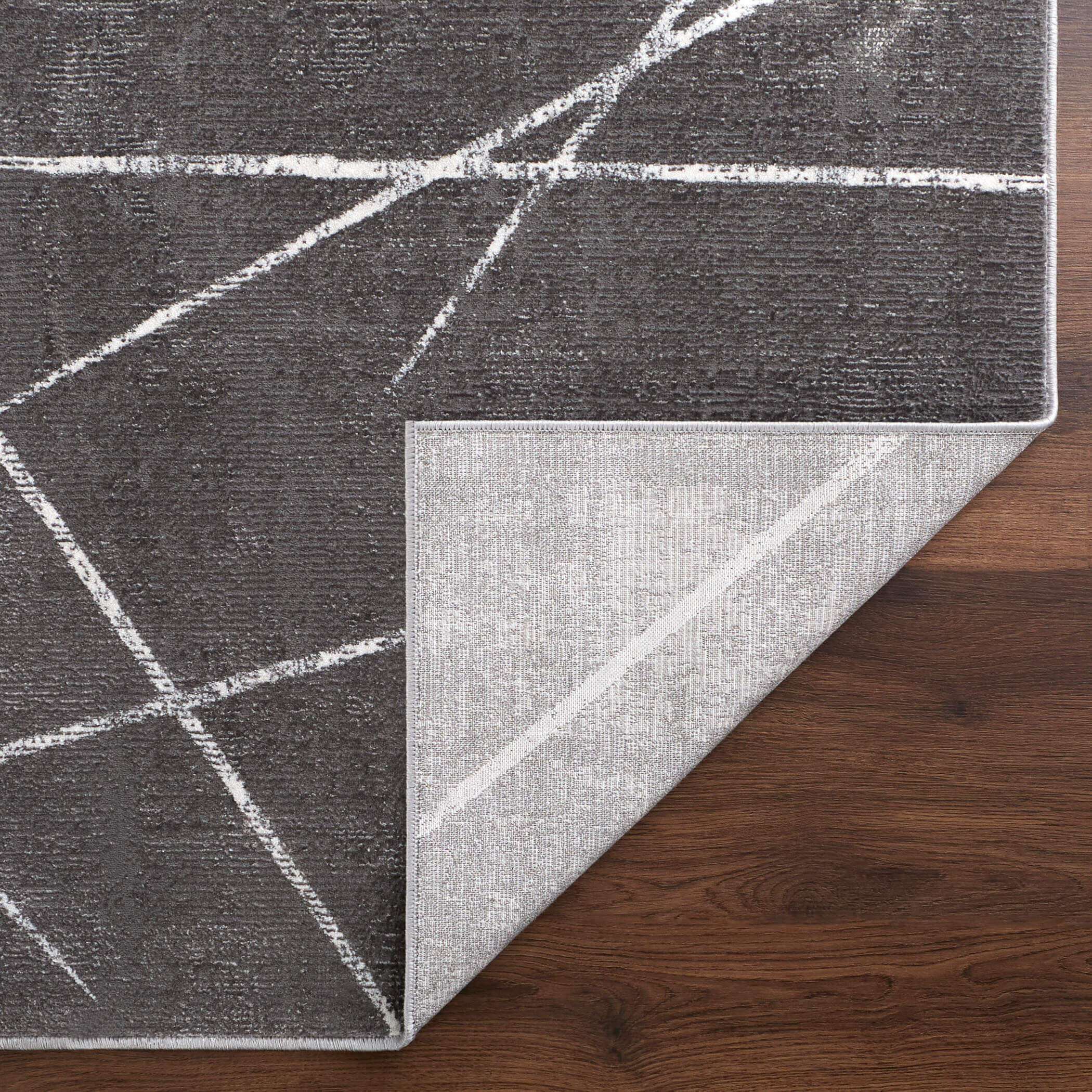 Livenza 36 X 24 inch Dark Grey Rug in 2 x 3