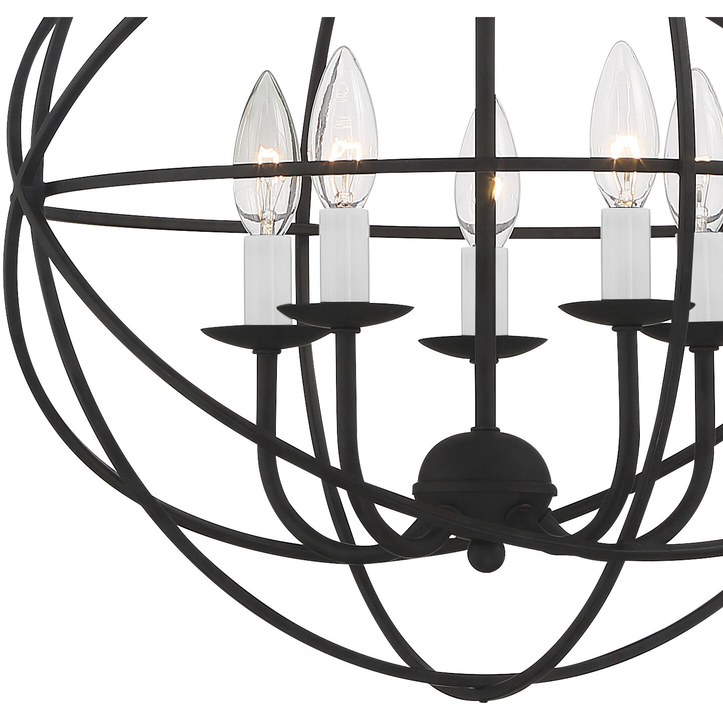 Somma Way 5 Light 17 inch Black Mini Chandelier Ceiling Light