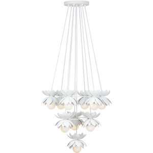 Pacha 10 Light 25 inch White Cashmere Chandelier Ceiling Light