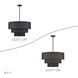 Bainbridge 5 Light 28 inch Black Pendant Chandelier Ceiling Light, Medium