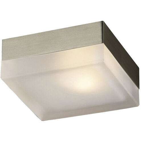 Avoca 1 Light 5 inch Satin Nickel Flush Mount Ceiling Light