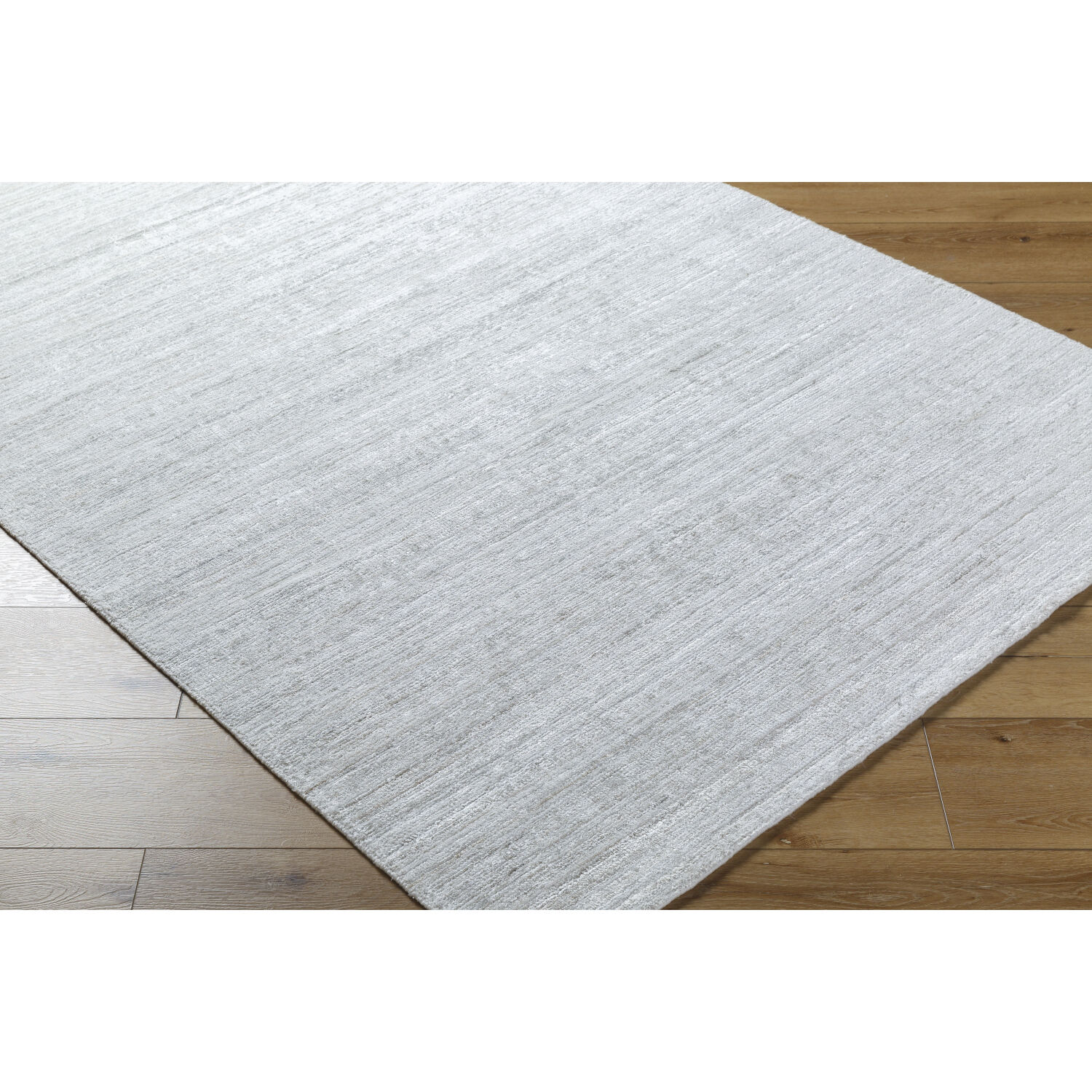 Grandeur 36 X 24 inch Light Silver Handmade Rug in 2 x 3