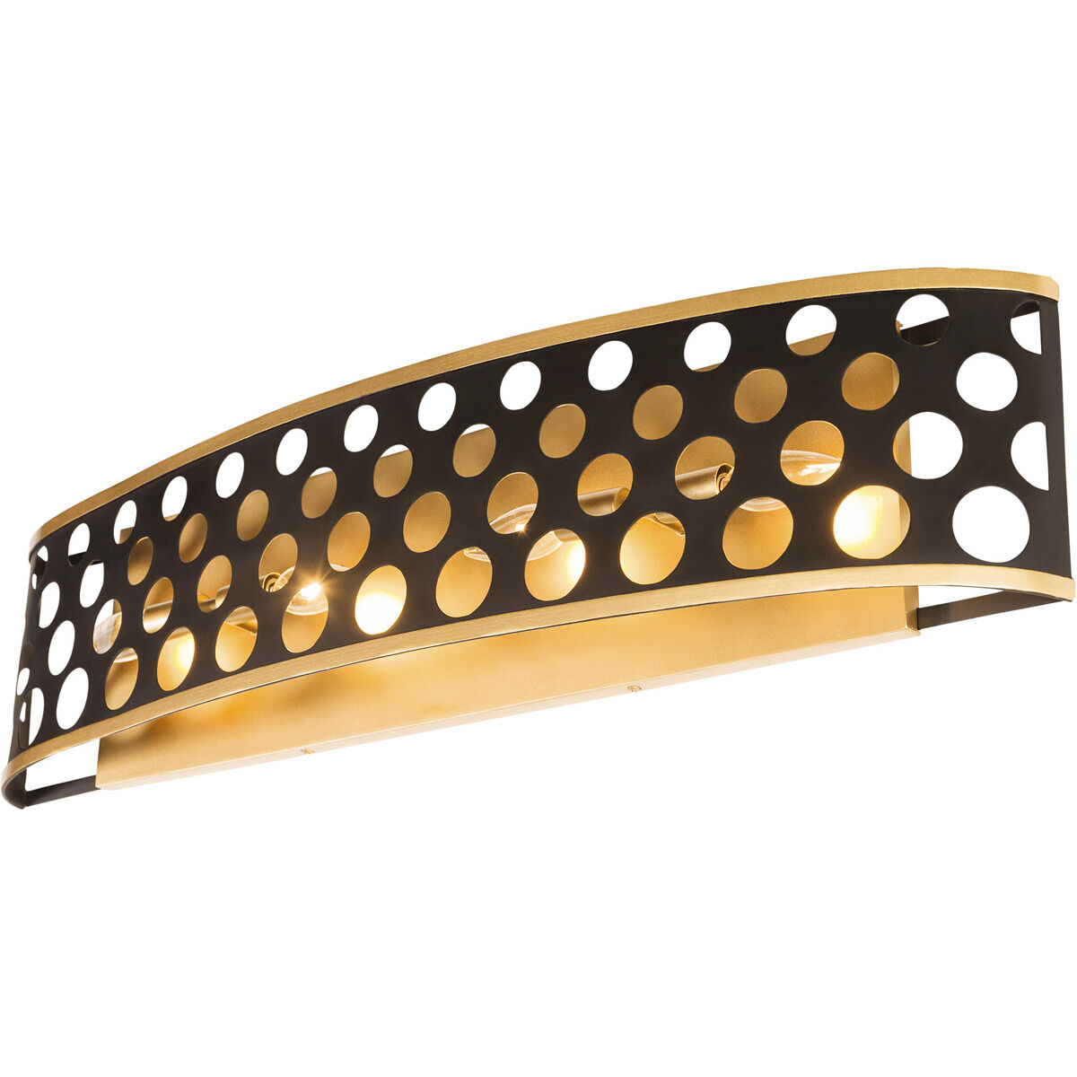 Bailey 4 Light 34 inch Gold Bath Vanity Wall Light