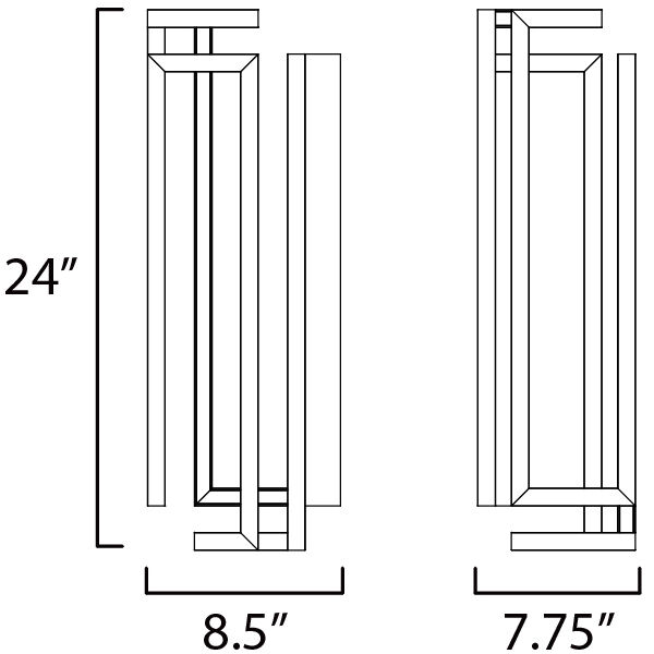 Penrose LED 8.5 inch Gold Wall Sconce Wall Light