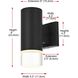Jase 1 Light 9 inch Black Outdoor Wall Sconce
