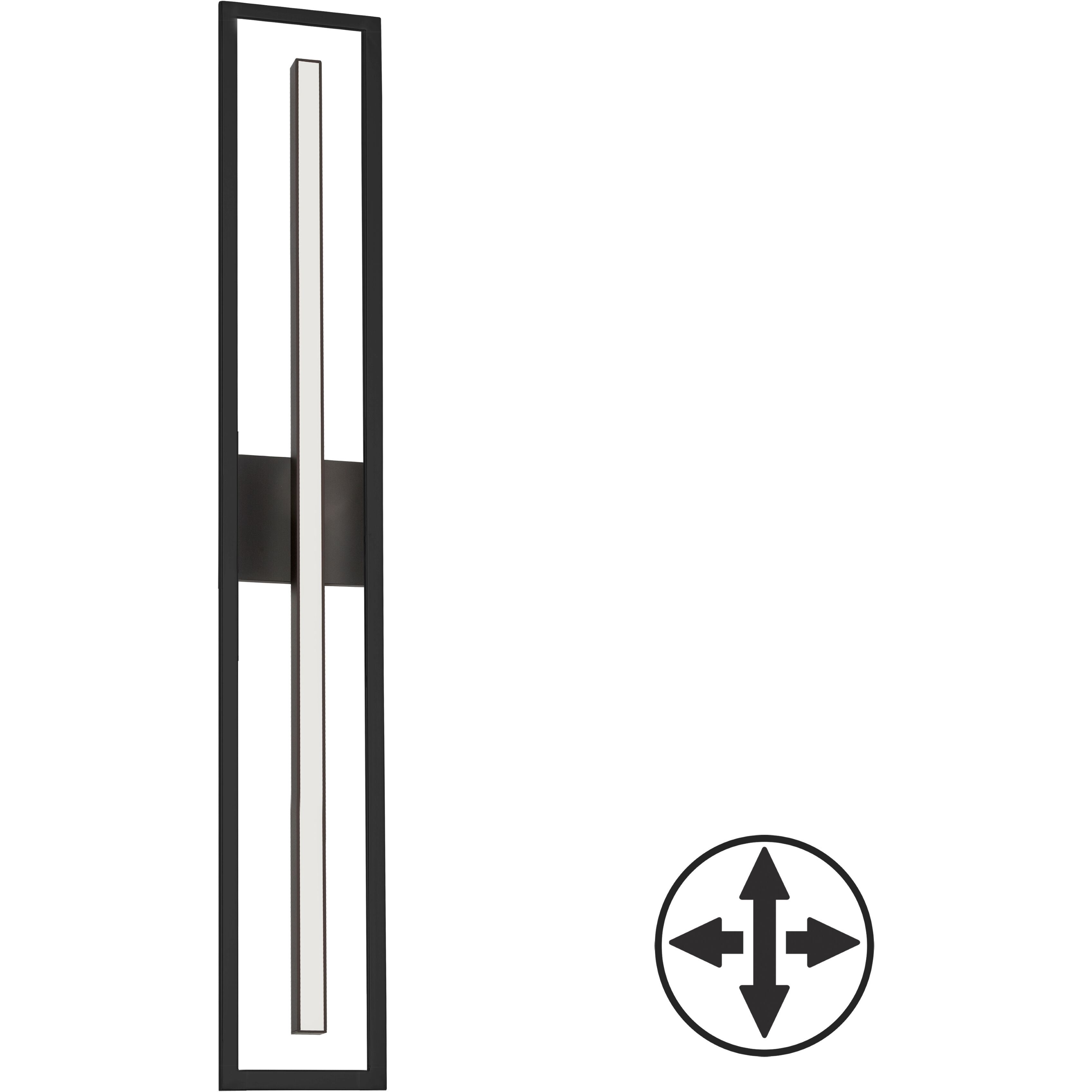 Arandel LED 5.75 inch Matte Black Vanity Light Wall Light