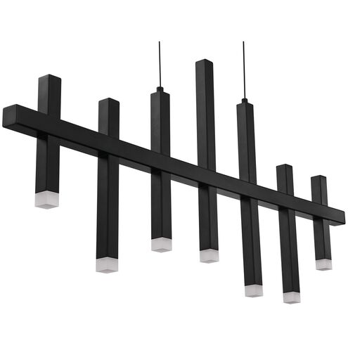 Verticals LED 36 inch Black Pendant Ceiling Light in 7