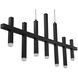 Verticals LED 36 inch Black Pendant Ceiling Light in 7