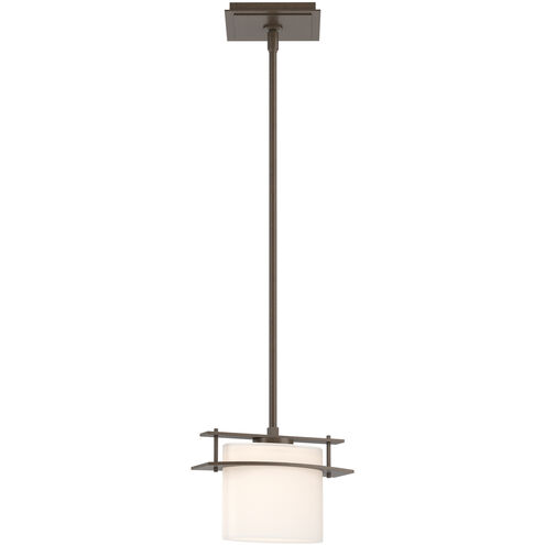 Arc Ellipse 1 Light 9 inch White Mini Pendant Ceiling Light