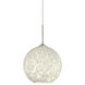 Coco 8 1 Light Satin Nickel Cord Pendant Ceiling Light