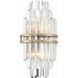 Hayes Sconce Wall Light in Aged Brass