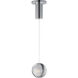 Pulse LED 4.75 inch Polished Chrome Single Pendant Ceiling Light