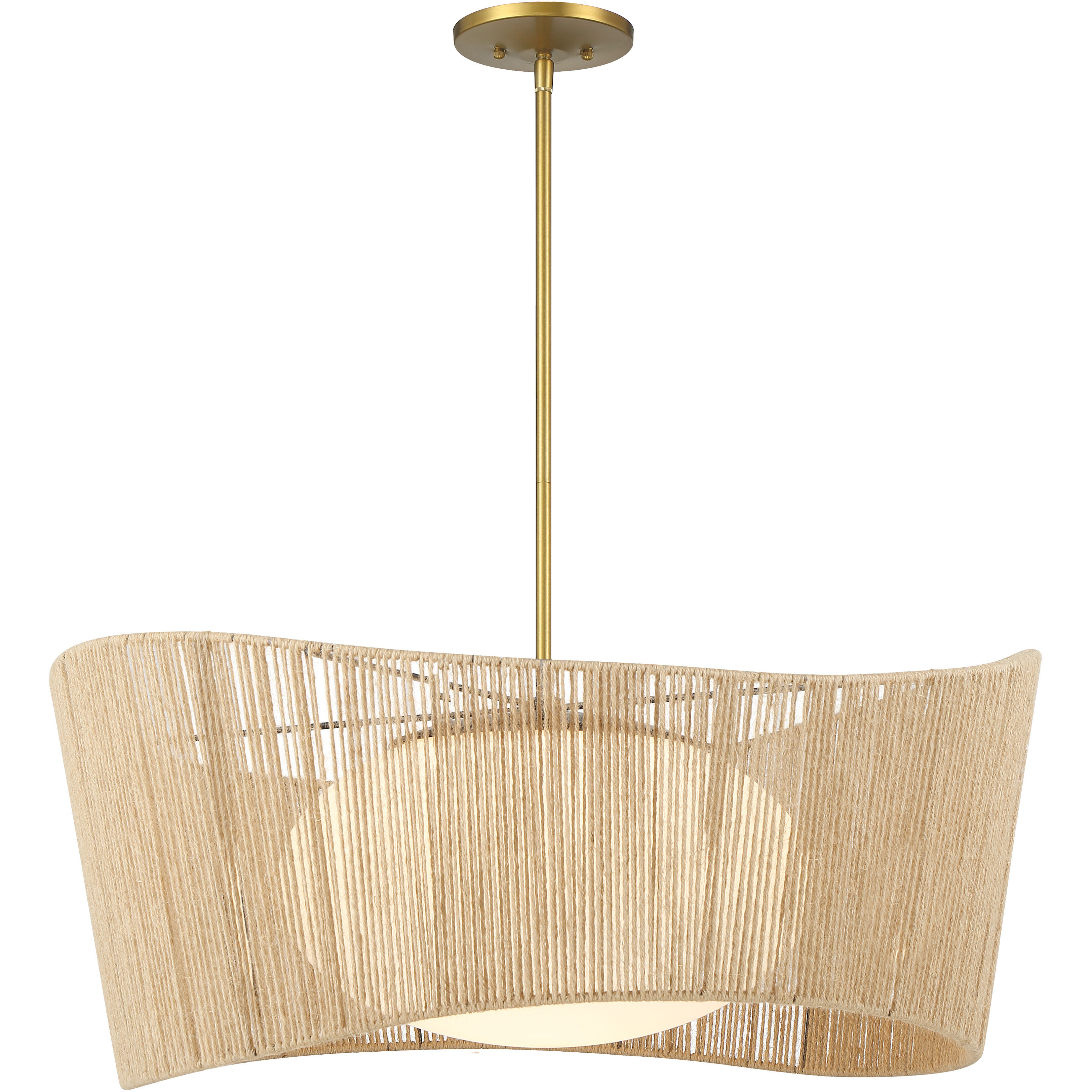 Key Largo 1 Light 28 inch Soft Brass Pendant Ceiling Light