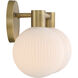Fenton 1 Light 15 inch Legacy Brass Vanity Light Wall Light