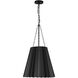 Alora Mood Plisse Pendant Ceiling Light in Matte Black