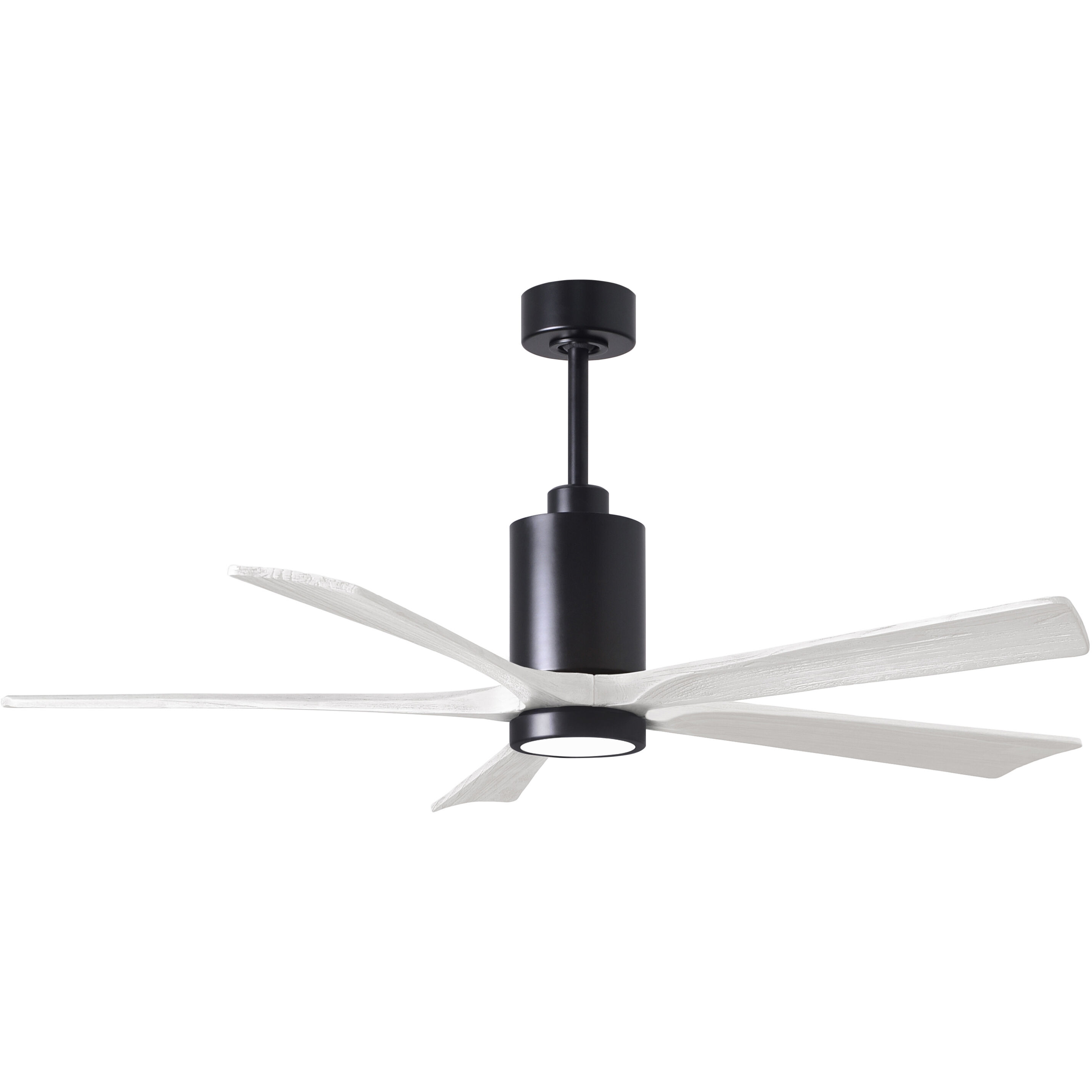 Atlas Patricia-5 60 inch Matte Black with Matte White Blades Ceiling Fan, Atlas