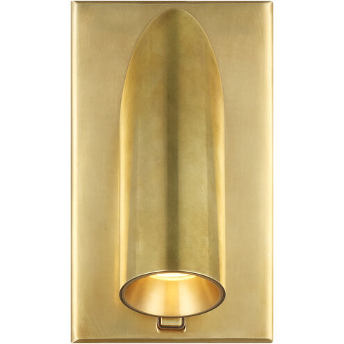 Sean Lavin Ponte LED Natural Brass ADA Wall Sconce Wall Light, Integrated LED