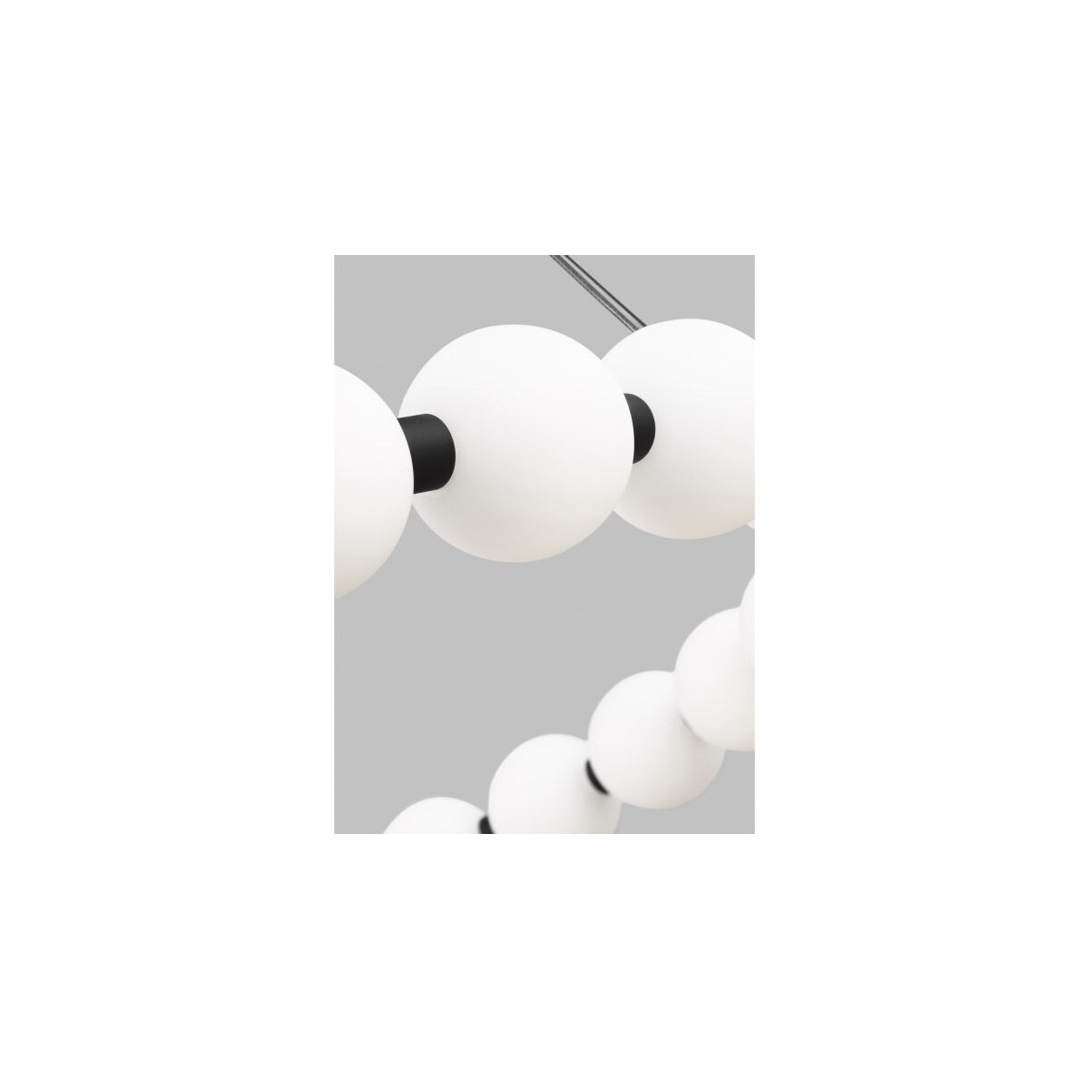 Sean Lavin Orbet LED 36.1 inch Nightshade Black Chandelier Ceiling Light, Integrated LED