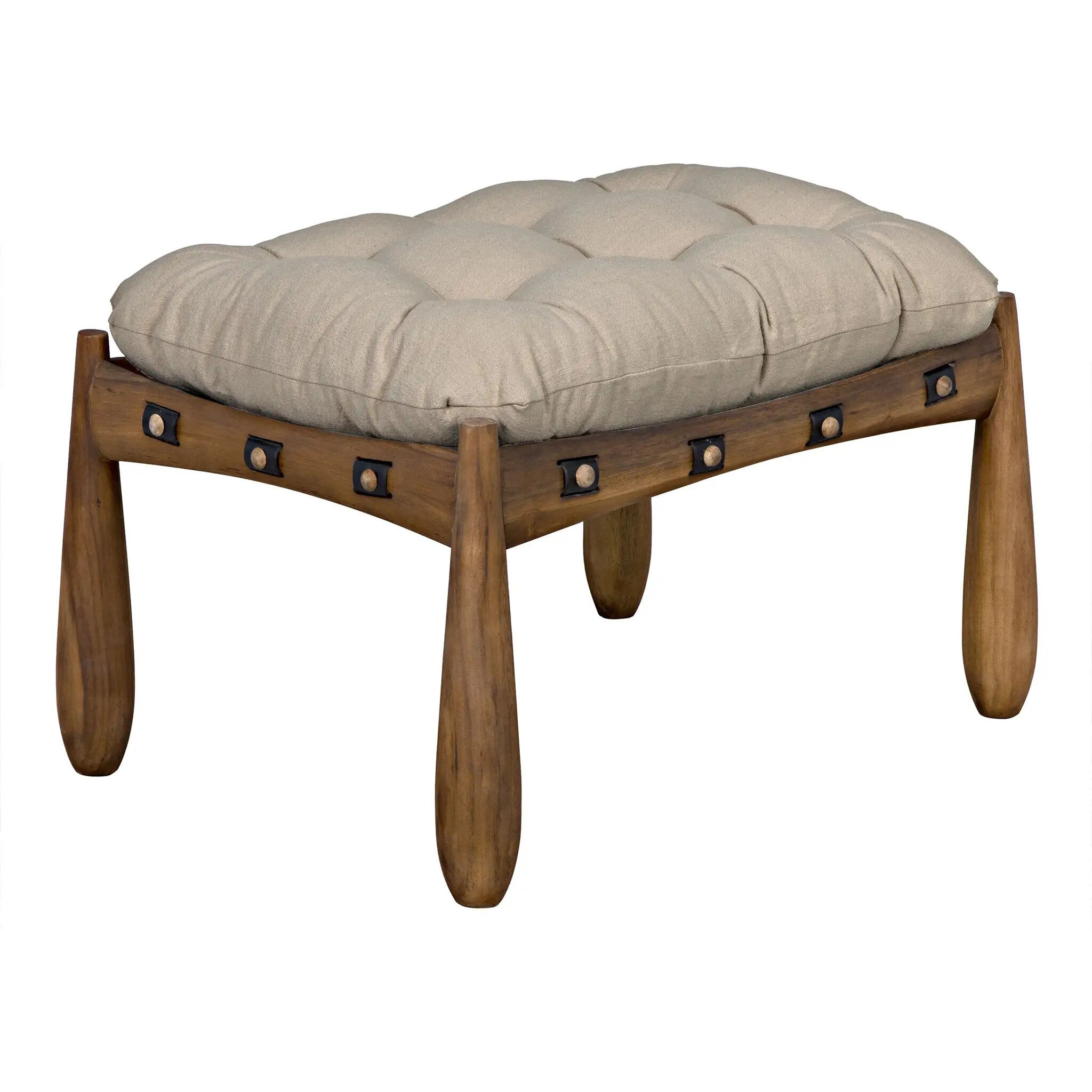 Dante 20 inch Clear Coat Satin Stool