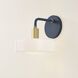 Aston 1 Light 7.75 inch Aged Brass/Slate Blue Wall Sconce Wall Light