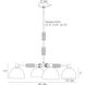 Eli 4 Light 34 inch Blackened Iron Chandelier Ceiling Light