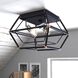 Bartlett LED 18 inch Oil Rubbed Bronze and Satin Nickel Flush Mount Ceiling Light