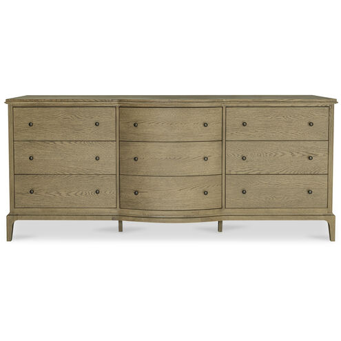 Sadie Brown Dresser, 9 Drawer