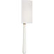 Jori Wall Sconce Wall Light in Aged Brass and Matte White