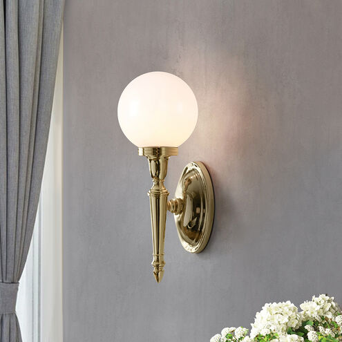 Dryden LED 5 inch Polished Brass Bath Light Wall Light