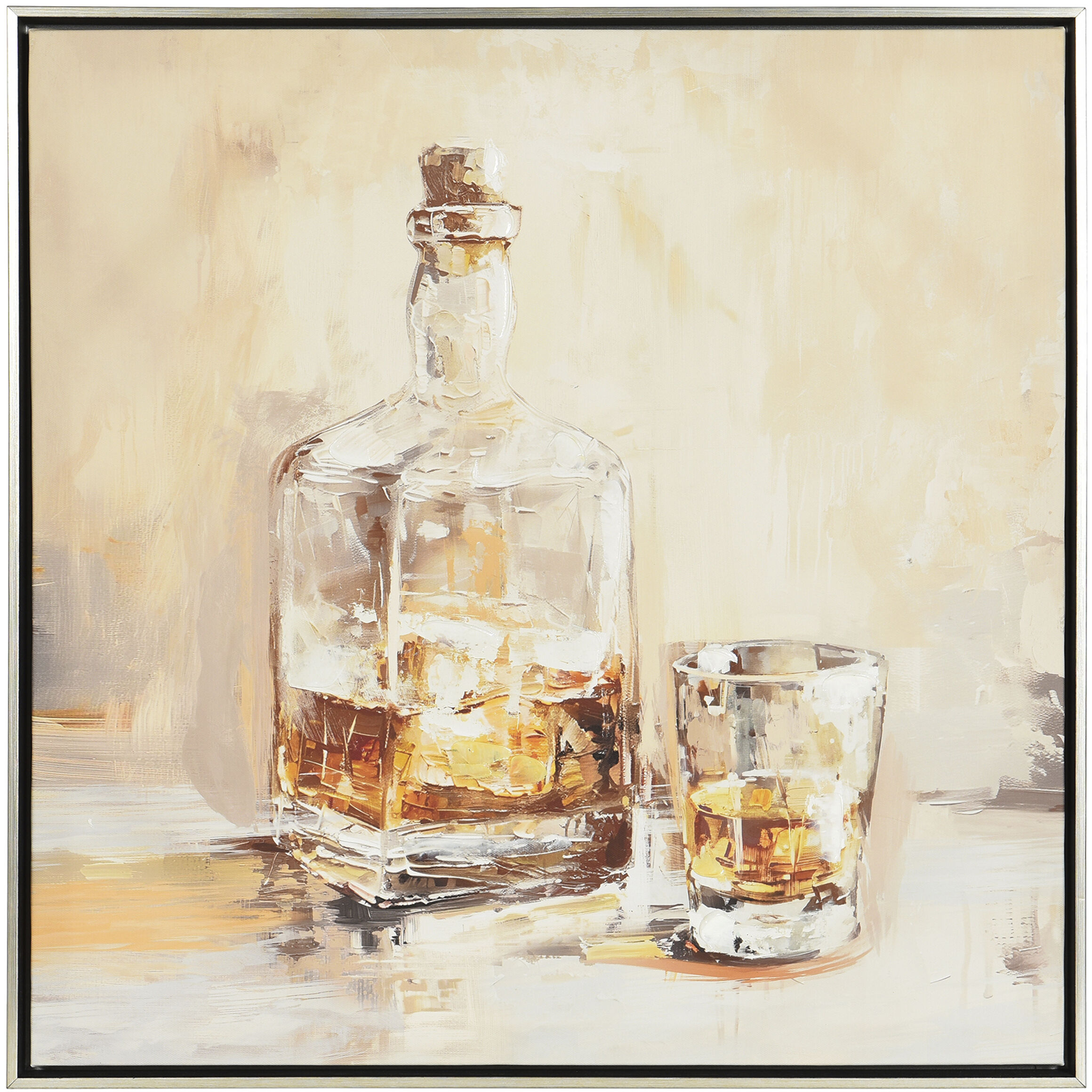 Sisters Orange and Red and Cream Wall Art